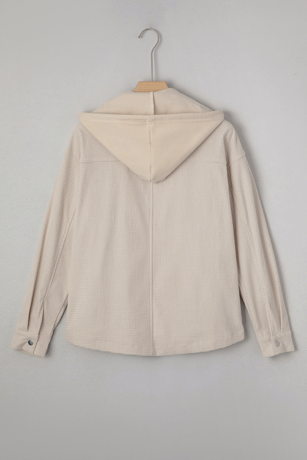 Laurel Green 2 in 1 Thermal Knit Textured Hooded Jacket