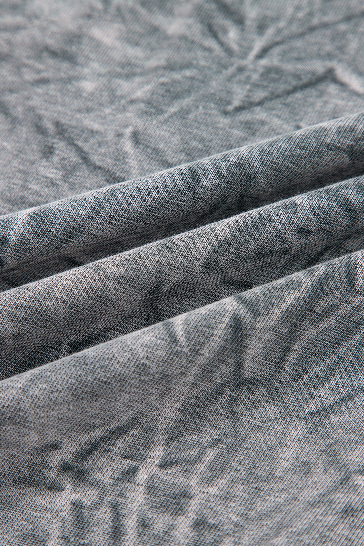 Real Teal saved by grace Letter Embroidery Mineral Wash Loose Sweatshirt