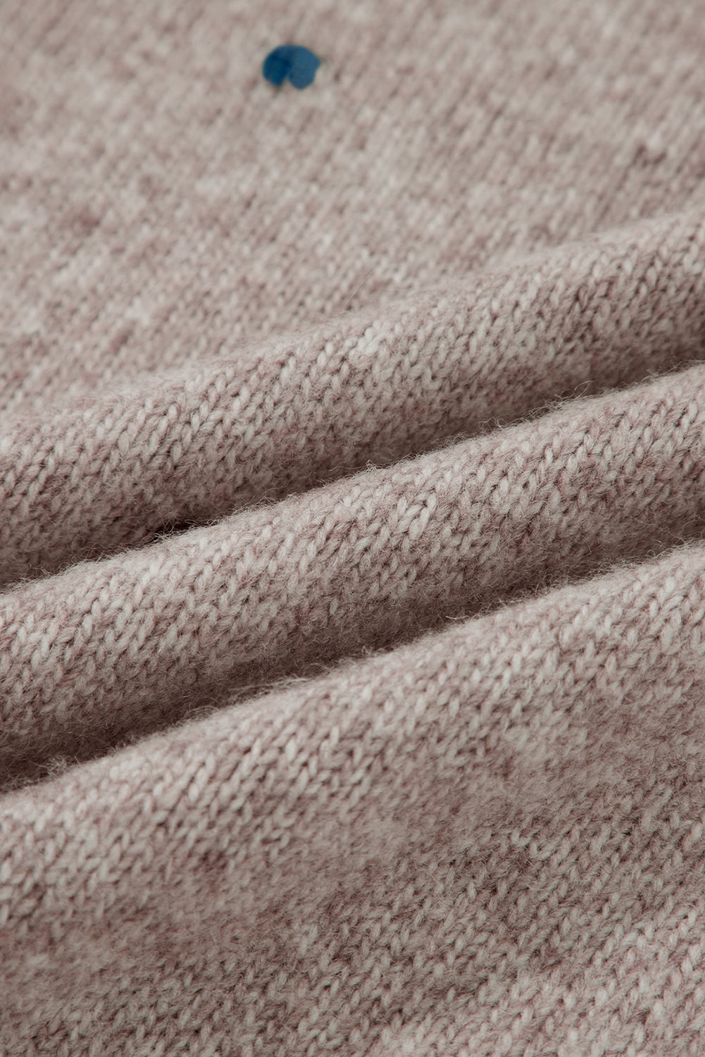 Gray Morn Contrast Colored Dot Detail Drop Shoulder Sweater