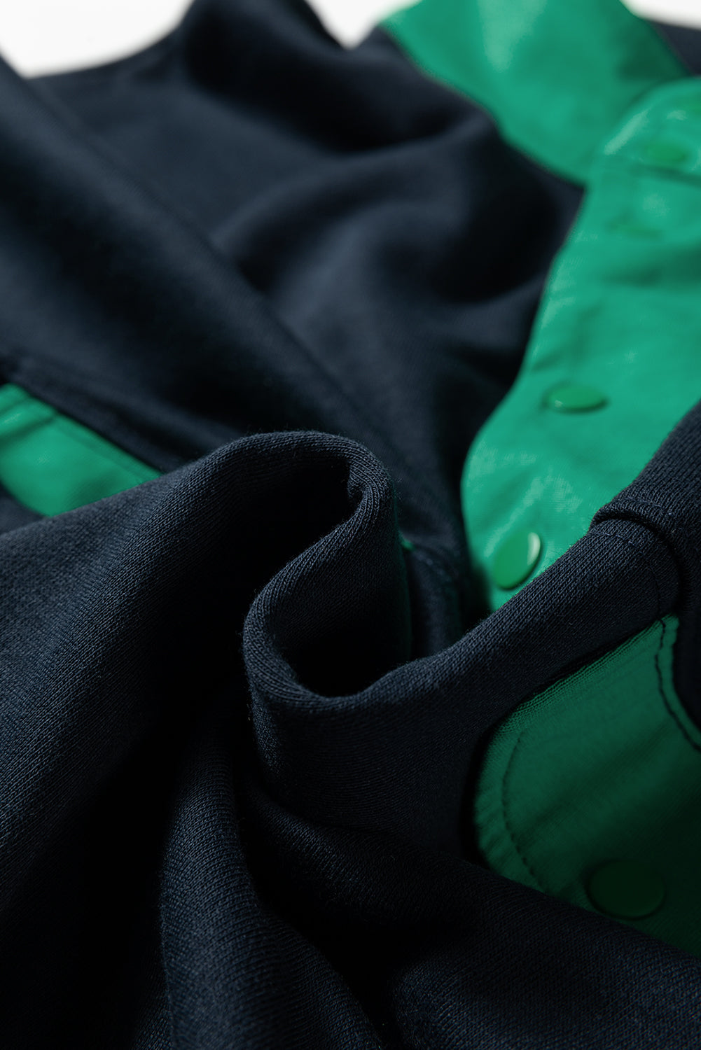 Red Dahlia Color Block Patchwork Half Button Pullover and Shorts 2pcs Outfit