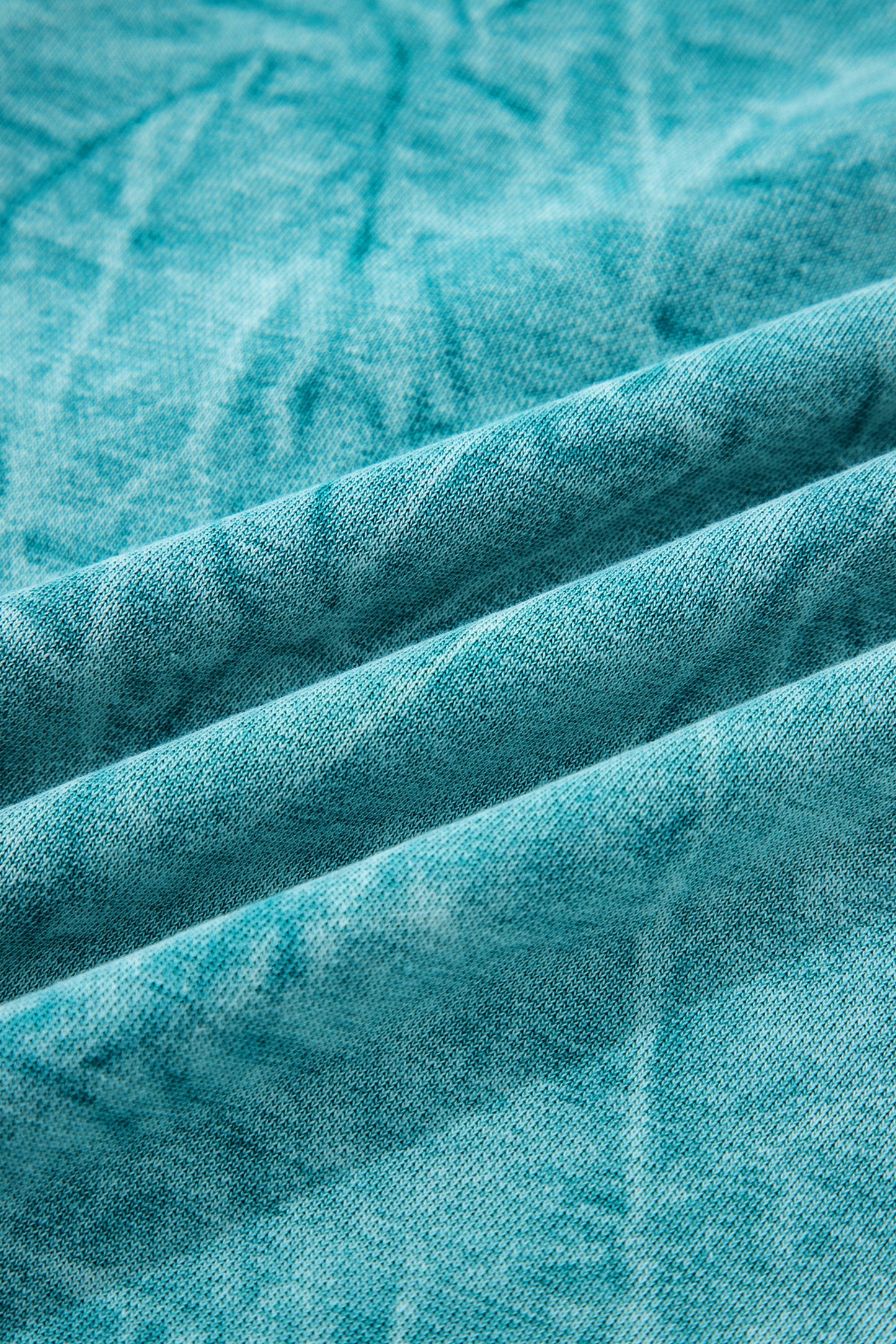 Real Teal saved by grace Letter Embroidery Mineral Wash Loose Sweatshirt